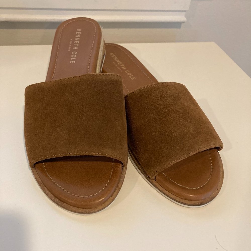 Kenneth Cole Fiona Suede Slide Sandals 6.5